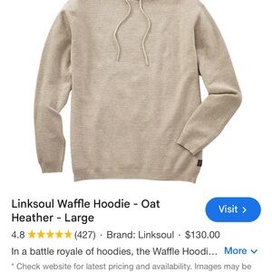 Linksoul Waffle Hoodie - Oat Heather